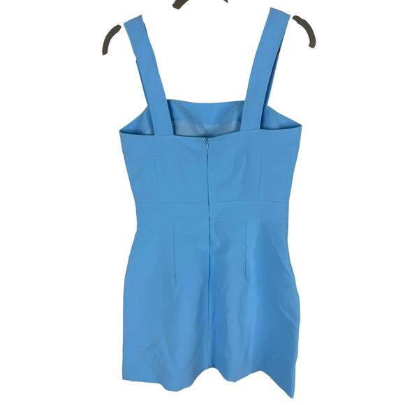 Amanda Uprichard Ace Mini Dress Square Neck Party Cocktail Beachy Pacific Size S - Picture 8 of 10